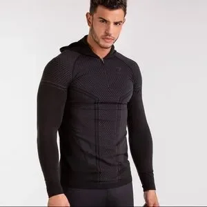 IN SEARCH OF Gymshark Onyx hoodie quarter zip XL